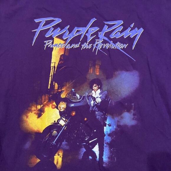 Prince Purple Rain Womans T Shirt Size 3XL - Picture 2 of 3